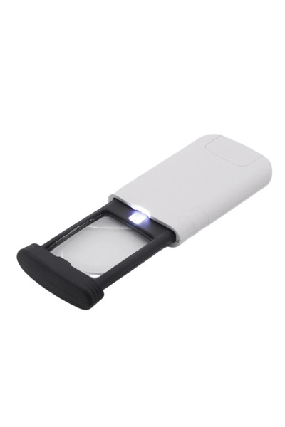 Choice 1PC 4X Magnifier with 3 LED Lights - Foldable Pocket Microscope for Jewelry, Reading & Crafts (Porta