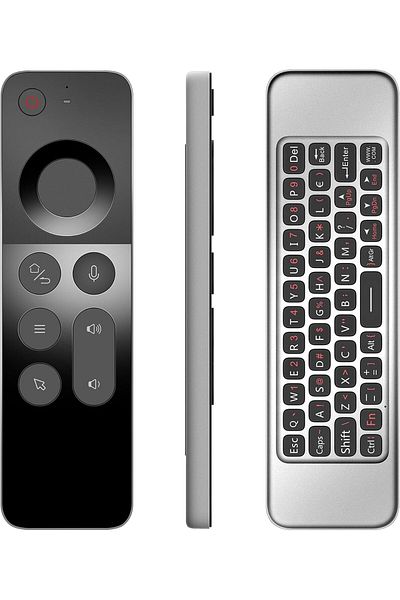Generic W3 4-in-1 Air Mouse Remote – Wireless Keyboard, Mouse & Infrared Control for Smart TVs
