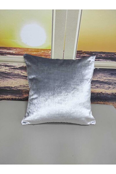 Evcimenhome Thick Velvet Throw Pillow Cover 43Cmx43Cm Color: Silver Grey