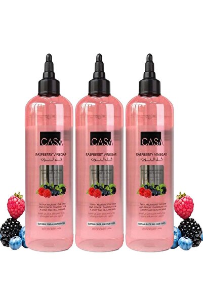 CAS Casa Tonic Raspberry Hair Strengthening Tonic, Set of 3 - 400ml Each