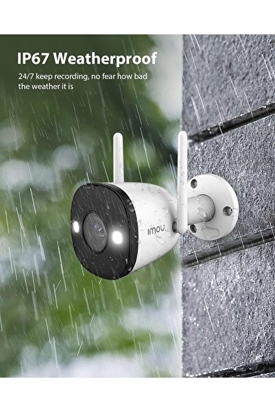 Imou IP 67 Outdoor Security Bullet CCTV Camera, Color Night Vision, 1080P Full HD