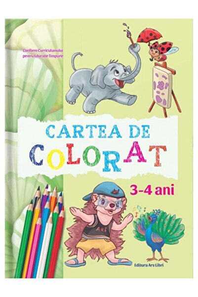 Editura Ars Libri Cartea de colorat 3-4 ani