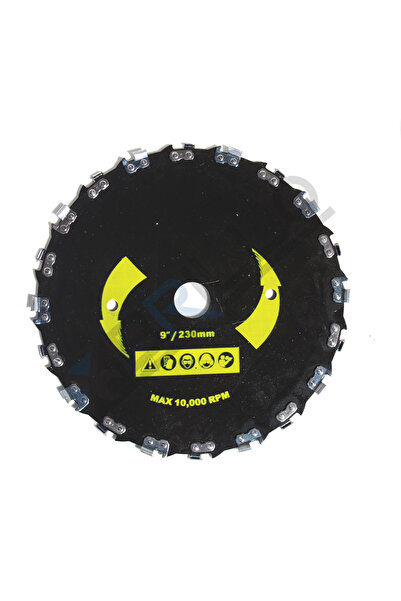 Brillo Circular Brushcutter Disc 230 mm, 20 Chainsaw Chain Teeth, for Dense Vegetation and Shrubs