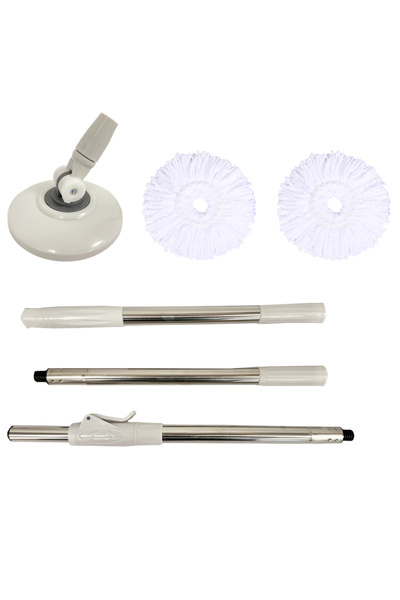 PAA-home Tija telescopica si 2 rezerve mop PAA-home®, diametrul capului rotat...