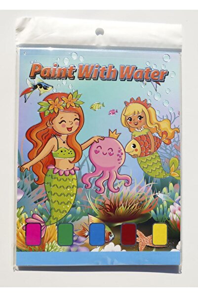 Editura Roossa Carte de colorat cu pensula si acuarele - Sirene