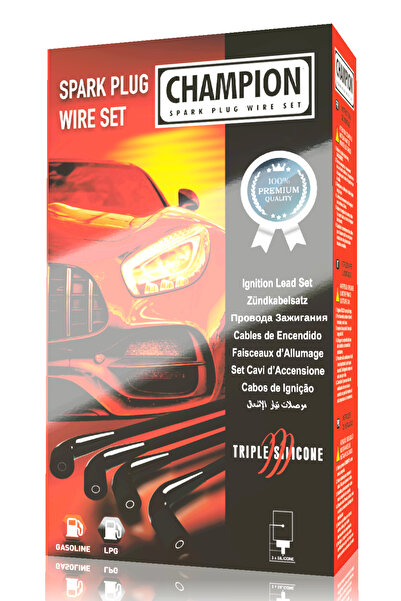 CHAMPION SPARK PLUG WIRE SET FORD ESCORT CL V 1.6 8V 90-92 4CC PERFORMANS BUJİ KABLOSU