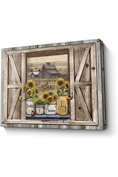 Emoda home Trove لوحة فنية جدارية من قماش عباد الشمس من باريلور، ديكور جداري ...