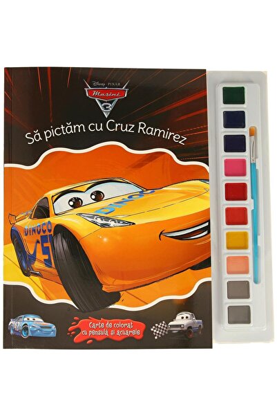 Editura Litera Sa pictam cu Cruz Ramirez. Carte de colorat cu pen