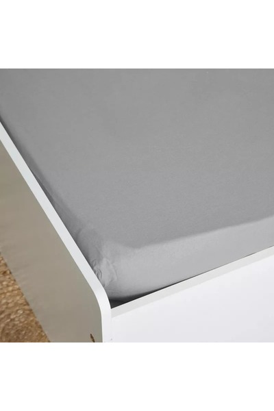 Home Box Ballina Solid Cotton Twin Fitted Sheet - 120x200+33 cm