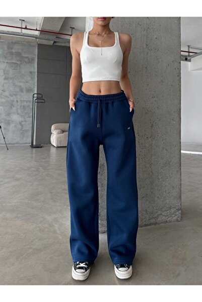 OYKUWEAR OW Baggy Oversize Lacivert Eşofman Altı