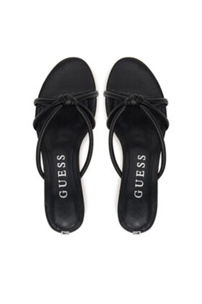 Guess Șlapi negri pentru femei FLJGARLEA03