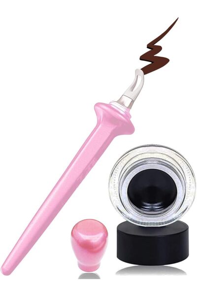 fulina 3 pcs Eyeliner Applicator Tool,Silicone Eyeliner Guide with Eyeliner Cream Reusable, Waterproof