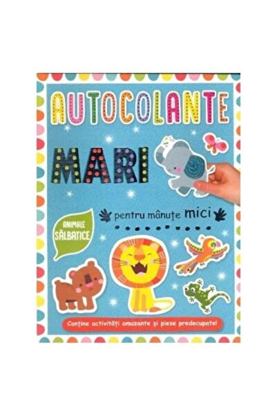 Editura Prut International Autocolante mari pentru manute mici. Animale salba