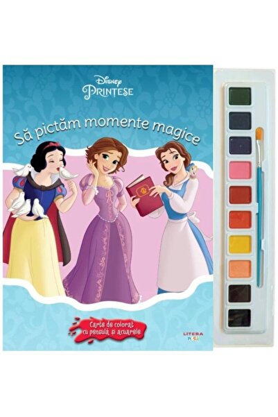 Editura Litera Disney Printese. Sa pictam momente magice. Carte d