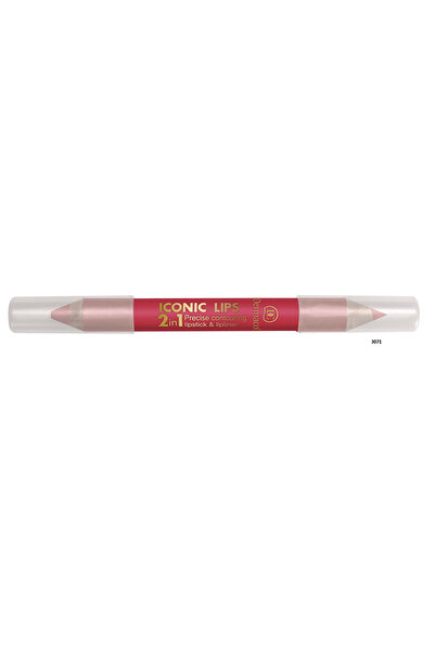 Dermacol 3071 Iconic Lips 2in1 lipstick and lipliner no.04