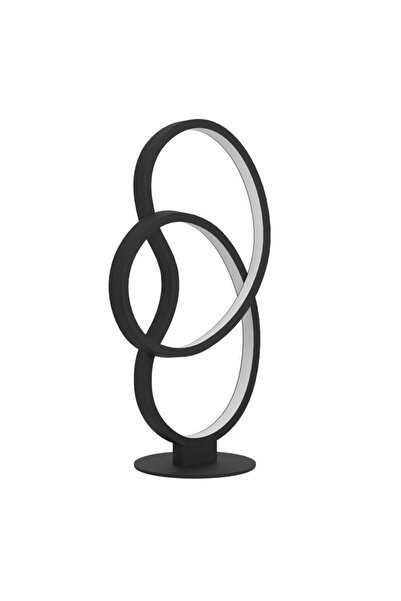 Eglo LED lamp, made of steel and aluminum, white plastic diffusers, organic circular shape...