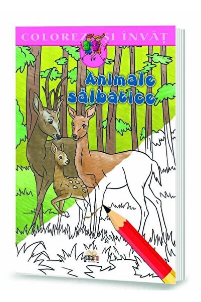 Editura Cartea ta Colorez si invat. Animale salbatice