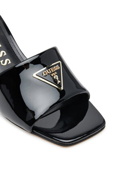 Guess Șlapi negri pentru femei FLJLUSPAF03