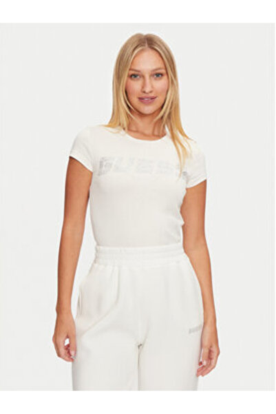 Guess Tricou damă ecru V4BI16KCIV1