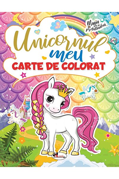 Editura Aramis Unicornul meu. Carte de colorat