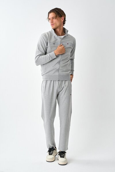 Dechers Men's Two Thread Large Size Sweat Suit Set E216
