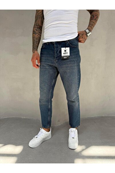 KağanKY Сині джинси-бойфренди, що піддаються пранню