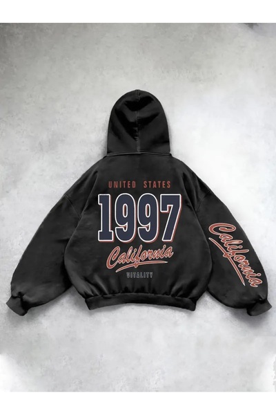 Touz Moda Washable California Hooded Sweatshirt Hoodie