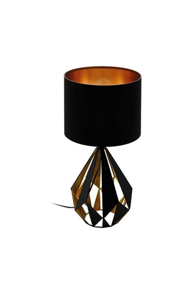 Eglo Table lamp, steel construction, industrial style, robust design, E27 socket, 60 W, 510 x 250...