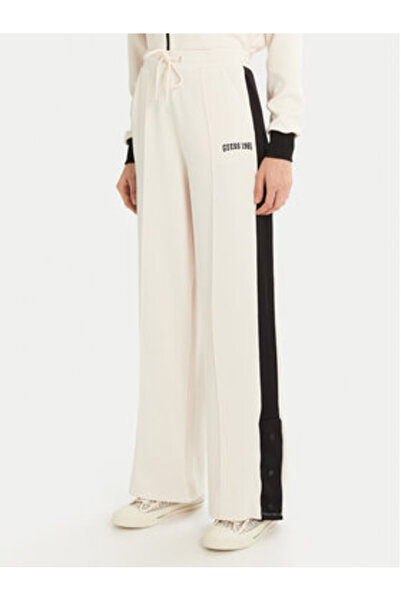 Guess Pantaloni de trening ecru pentru femei V5RB00KCO72