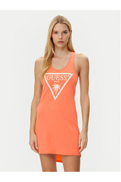 Guess Rochie casuală pentru femei, portocalie, E3GP03JA914