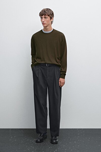 Massimo Dutti %100 merinos yün triko kazak