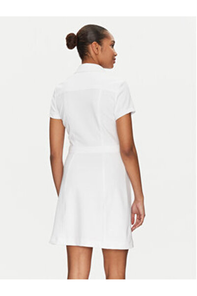 Guess Rochie tip cămașă pentru femei, albă, W5GK70KCBO2