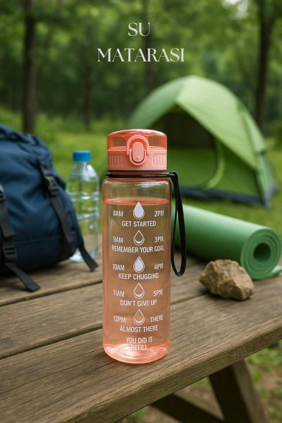 EWs Drinking Bottle & Water Bottle & Sports Water Bottle Orange 1000 ml