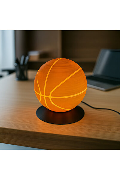 Fibrika Store Basketbol Topu Tasarımlı LED Masa Lambası