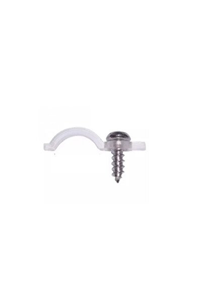 OEM Set of 10 Screw Clamps, 8mm, Transparent