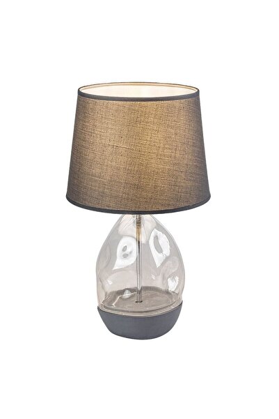 Rabalux Table lamp, textile shade, body made of glass, bulb with E27 socket, 40 W, 430 x 250 mm, switch...