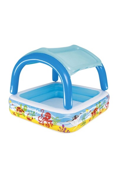 BESTWAY Bestway children's pool, inflatable, made of PVC, with 2 inflatable rings, with protection...