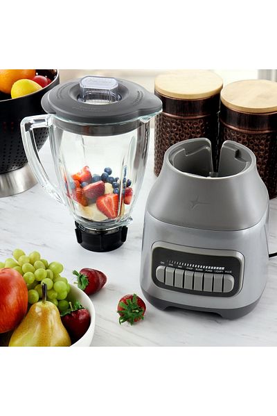 Türkiye Oster Pulverizing 800 Watts 6 Cup Power Blender in Gray with High Speed Motor