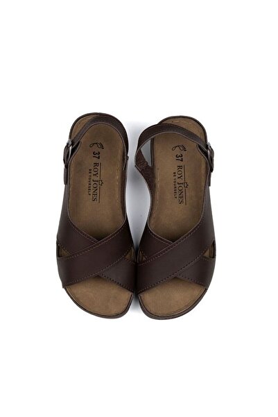 Roy Jones Women's Orthopedic Stylish Comfort Model Anatomical Comfortable Sole Short Heeled Daily Sandals Slippers