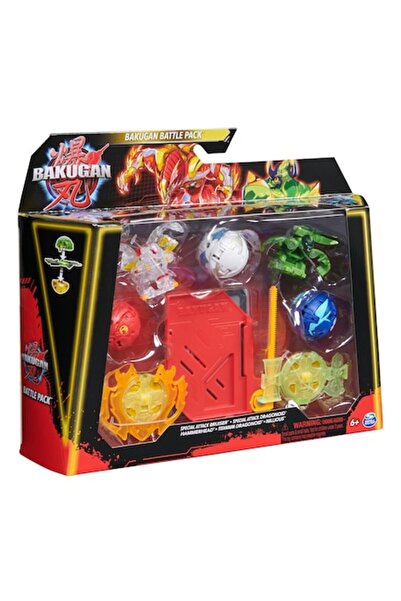 BAKUGAN Set Battle Pack - Bruiser, Dragonoid, Hammerhead, Titanium Dragonoid si Nillious