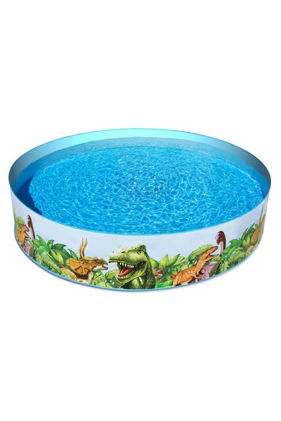 BESTWAY Above ground pool, for children, round shape, easy to assemble, PVC, dinosaur print, 24...