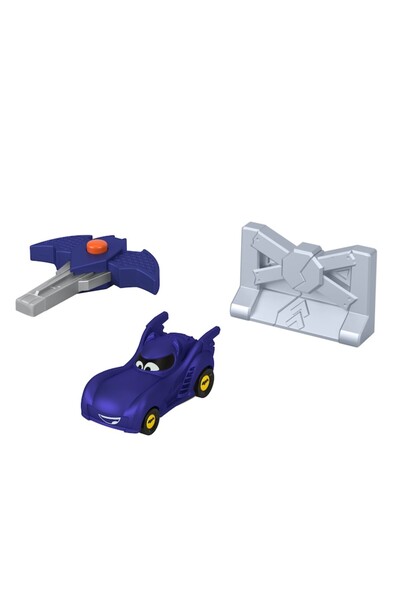 FISHER PRICE Batwheels Car with Launcher, Blue, 1:55