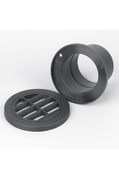 PAA-auto Auxiliary heater hot air duct grille/sirocol Ø90 mm, straight head/caravans/trucks/boats/cars