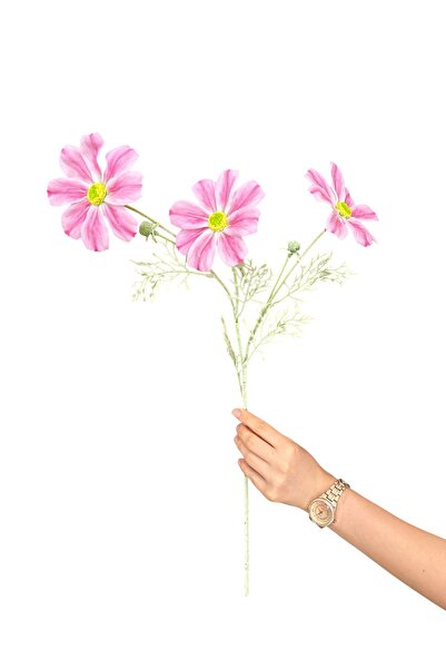 YAPAY ÇİÇEKÇİNİZ Τεχνητό λουλούδι από ινούς 60 εκ. με υγρή υφή – Διακοσμητικό λουλούδι σαλονιού και τραπεζιού με ρεαλιστική εμφάνιση