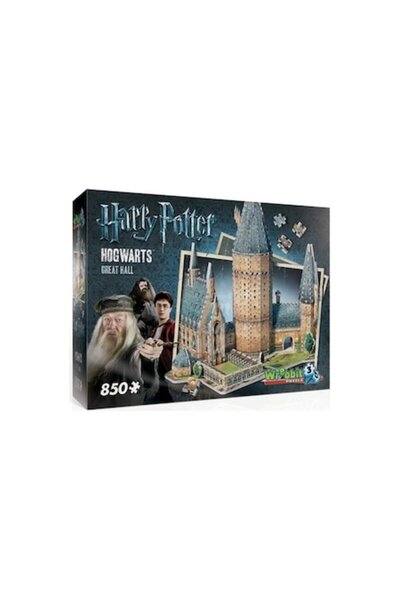 Wrebbit Puzzle 3D Harry Potter, Great Hall, 3D, 850 pieces
