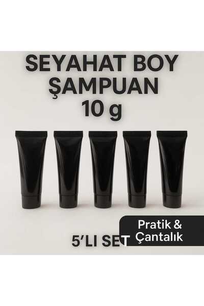 MİNGODAN 5’li Seyahat Boy Şampuan Seti 10 g – Taşınabilir Saç Bakım Ürünleri,...