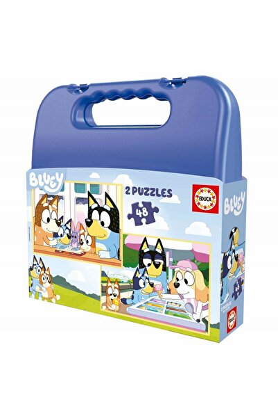 EDUCA Παζλ pentru copii in servieta din 2 х 48 piese - Bluey