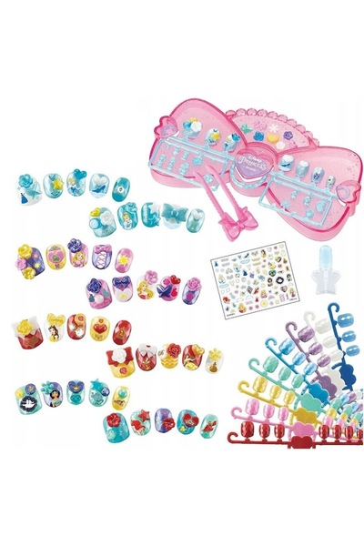 Epoch Set manichiura copii, Aquabeads Nail Studio Princess, multicolor