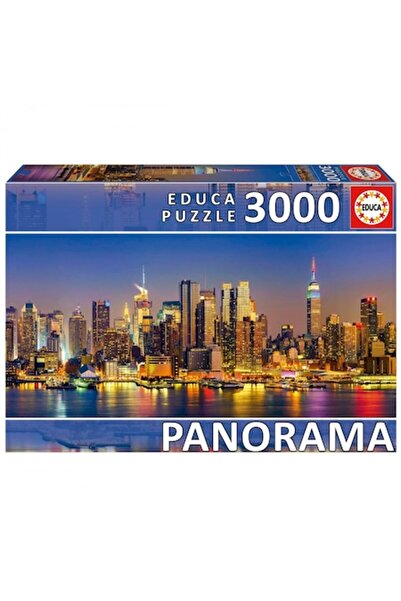 EDUCA Panoramic puzzle of 3000 pieces - New York Skyline