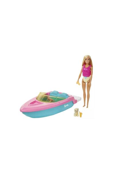 Barbie Păpușă și barcă (GRG30)